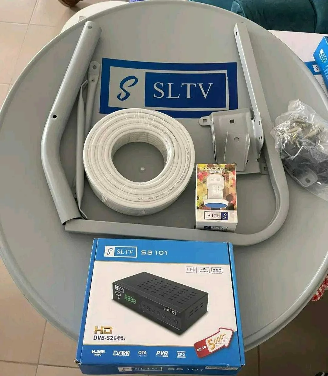 Image Showing the Equipment required for SLTV installation in Cameroon